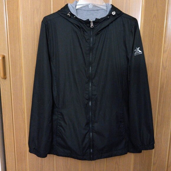 Womens ZeroXposur Rainshell Lightweight Reversible Jacket XL Black - Picture 1 of 9
